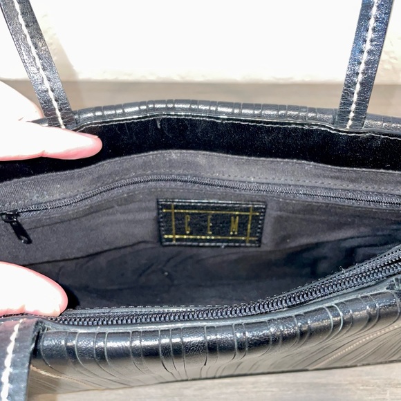 CEM Black Leather Satchel with Detachable Shoulder Strap - Picture 8 of 9
